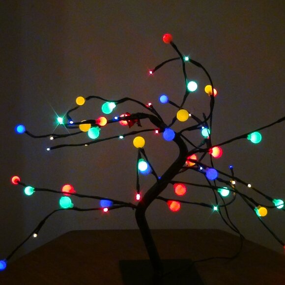 River of Goods Blooming Cherries LED Tree 18" Connected with 20ft Cord - Picture 8 of 12